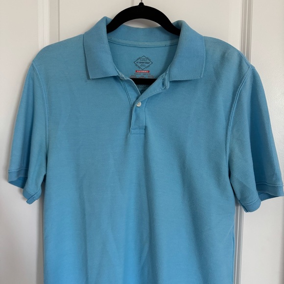 St. John's Bay Light Blue Polo Shirt, S - Picture 3 of 10